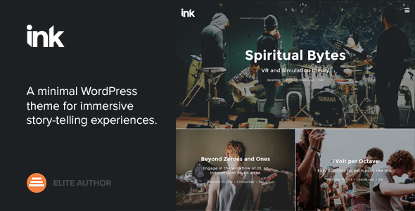 Download Ink — A WordPress Blogging theme to tell Stories Nulled 