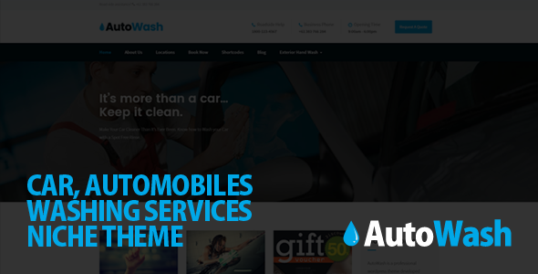 Download AutoWash – Car | Automobiles Washing WordPress Theme Nulled 