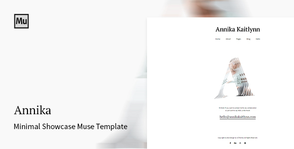 Download Annika – Minimal Showcase Adobe Muse Template Nulled 