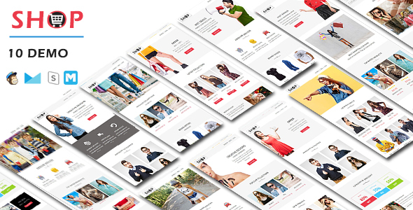 Download SHOP – Responsive Shopping Email Pack with Online StampReady & Mailchimp Builders Nulled 
