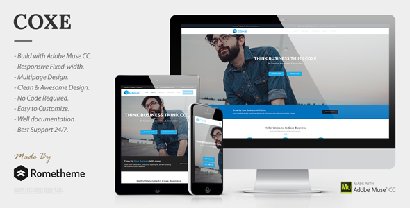 Download COXE – Corporate Multipurpose Muse Template Nulled 