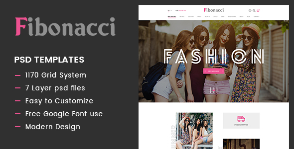 Download Fibonacci – Elegant Fashion PSD Template Nulled 