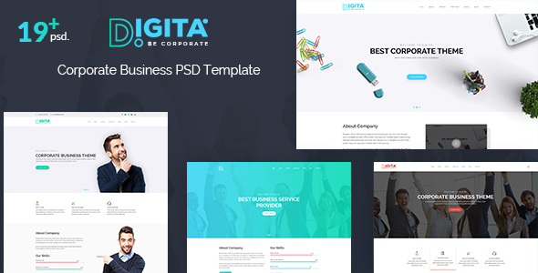 Download Digita – Corporate Business PSD Template Nulled 