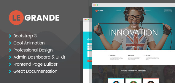 Download LeGrande – Corporate PSD Template Nulled 