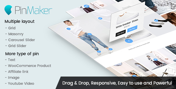Download Pin Maker – Display Pin on image as Text, Icon or WooCommerce product Nulled 
