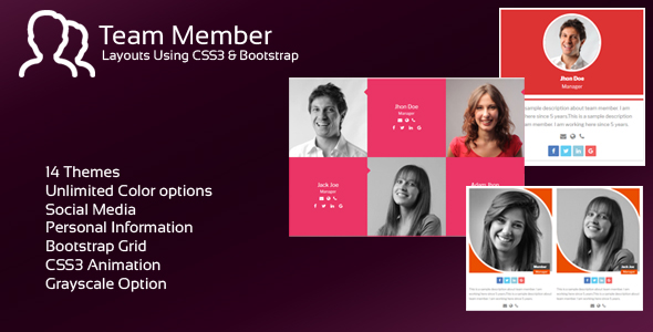 Download JAG Bootstrap Responsive Team Members Nulled 