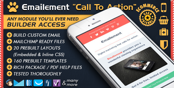 Download EMAILEMENT – Responsive Newsletter Builder Templates Nulled 