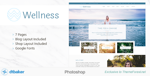 Download Wellness Health and Yoga – Photoshop Blog & Shop Nulled 