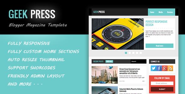 Download Geek Press – Responsive News & Magazine Blogger Template Nulled 
