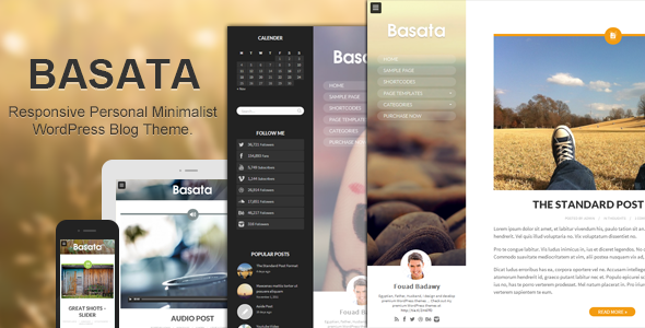 Download Basata – Retina Responsive WordPress Blog Theme Nulled 