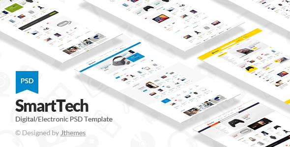 Download Smart Tech – Multipurpose Ecommerce PSD Template Nulled 