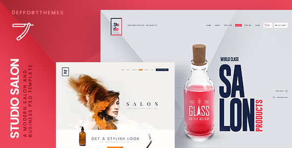 Download Studio Salon | A Modern Business PSD Template Nulled 