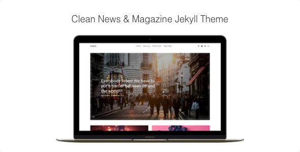 Download Aspire – Clean News & Magazine Jekyll Theme Nulled 