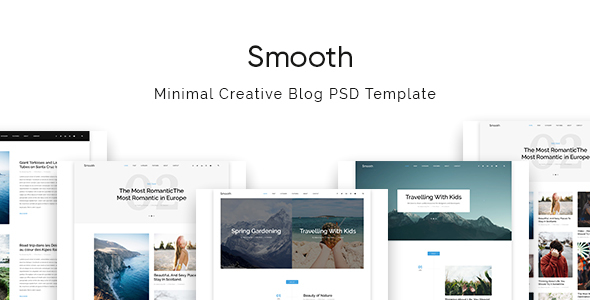 Download Smooth | Minimal Blog PSD Template Nulled 