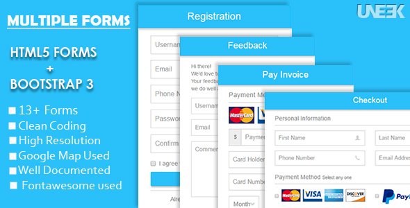 Download Responsive HTML5 Forms with Bootstrap 3 Nulled 