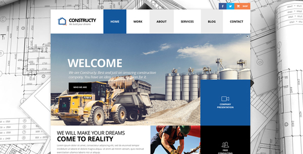 Download Constructy – Construction Business Building Theme Nulled 