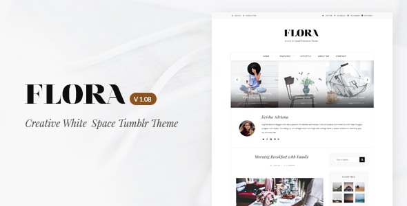 Download Flora | Responsive Tumblr Theme Nulled 