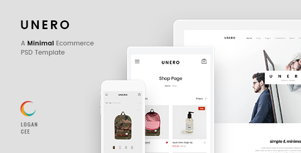 Download Unero – Minimalist eCommerce PSD Template Nulled 