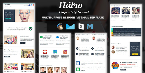 Download Flatro – Responsive Email Newsletter Templates Nulled 