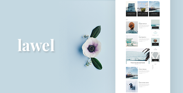 Download Lawel Modern Personal Blog PSD Template Nulled 