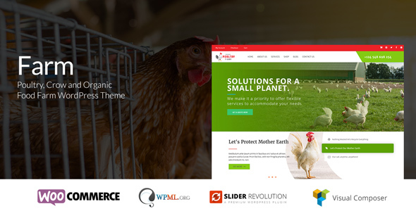 [Download] Farm – Organic Poultry WordPress Theme 