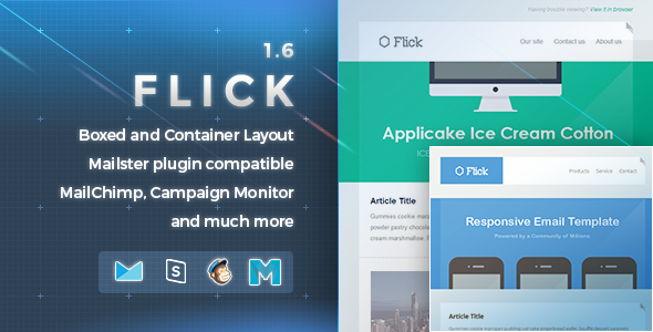 [Download] Flick | Responsive E-mail Template 