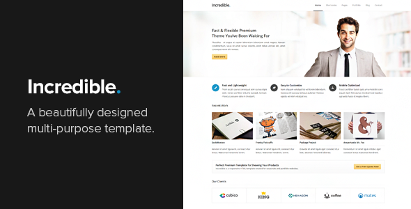 Download Incredible – Responsive HTML Template Nulled 
