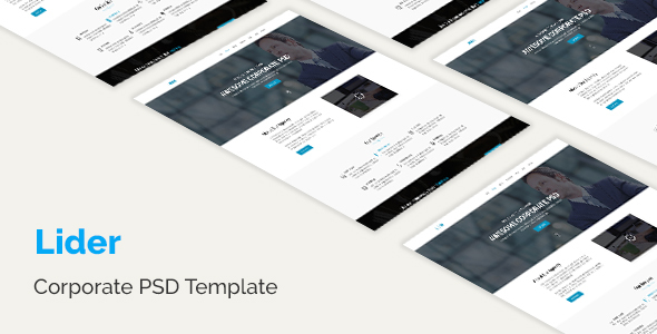Download Lider –  Corporate PSD Template Nulled 