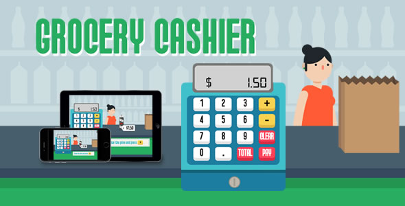 Download Grocery Cashier – HTML5 Game Nulled 