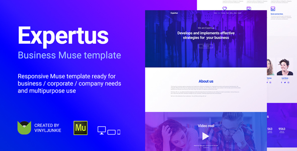 Download Expertus – Business / Corporate / Company Responsive Muse Template Nulled 