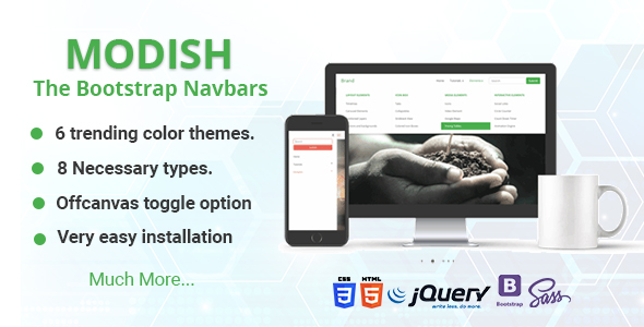 Download Modish – The Bootstrap Navbars Nulled 