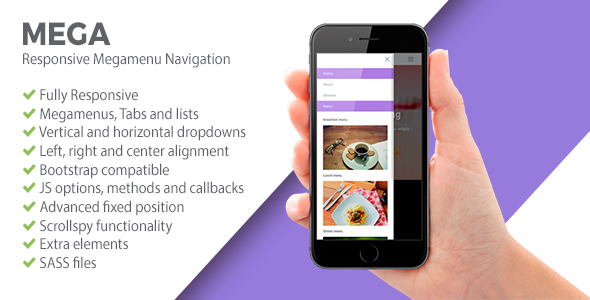 Download MEGA | Responsive Megamenu Navigation Nulled 