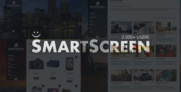 Download SmartScreen fullscreen responsive WordPress theme Nulled 