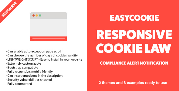 Download EasyCookie – GDPR Responsive Cookie Law Compliance Alert Notification Nulled 