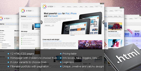 Download X-Tech Premium HTML/CSS template Nulled 