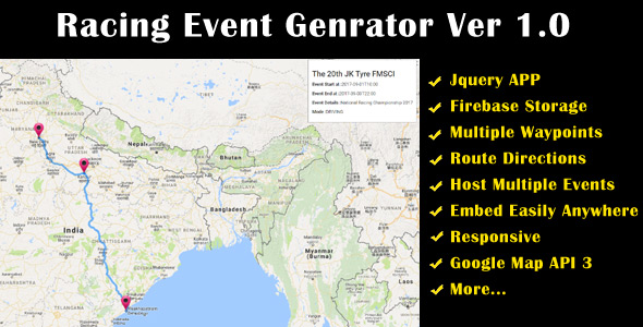 Download Racing Event Route Planner Nulled 