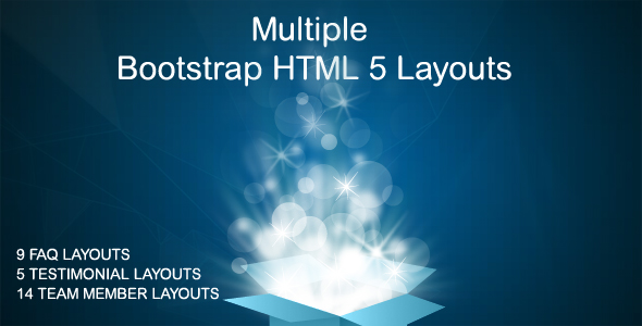 Download Bootstrap FAQ + Testimonials + Team Layouts Nulled 