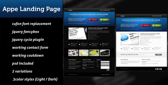 Download Appe Landing Page Nulled 