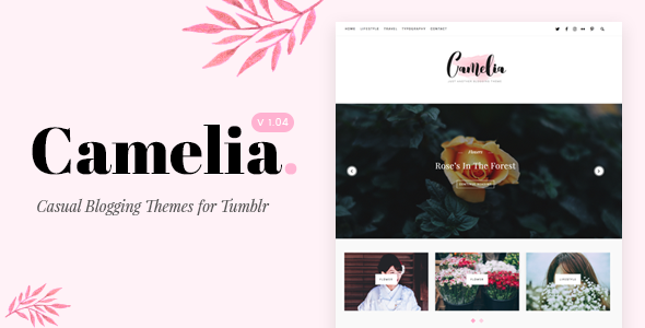 Download Camelia | Responsive Blogging Tumblr Theme Nulled 