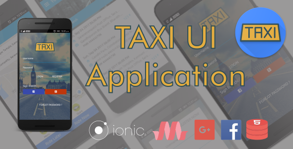 Download Taxi UI Application Nulled 
