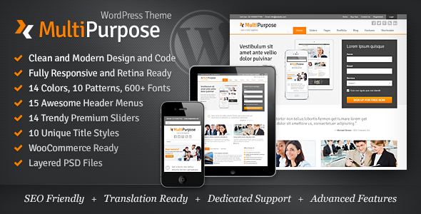 Download MultiPurpose – Responsive WordPress Theme Nulled 