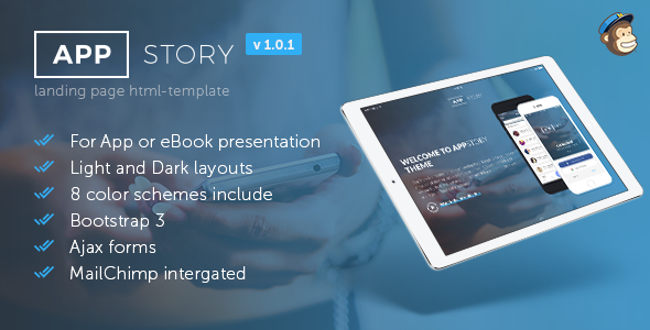 Download AppStory – Mobile App & e-Book Landing Page Nulled 