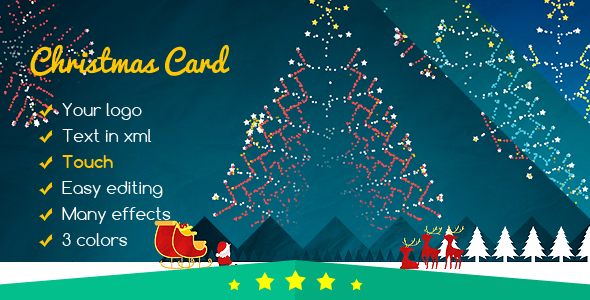 Download Christmas Card Fireworks of Santa Nulled 