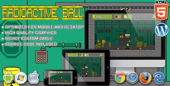 Download Radioactive Ball – HTML5 Arcade Game Nulled 
