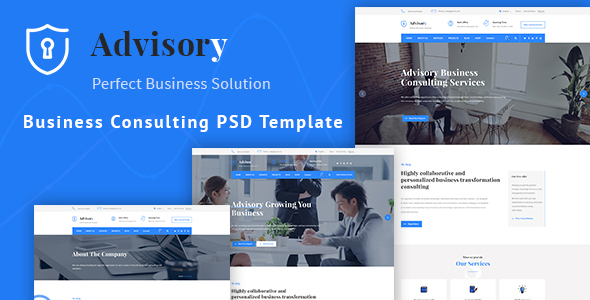 Download Advisory – Business, Consulting, Corporate PSD Template Nulled 