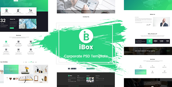 Download Ibox – Corporate Business PSD Template Nulled 
