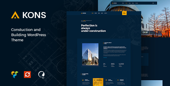 [Download] Kons – Construction and Building WordPress Theme 