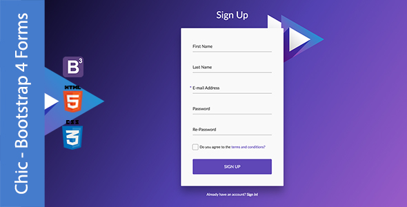 Download Chic – Bootstrap 4 Forms Nulled 