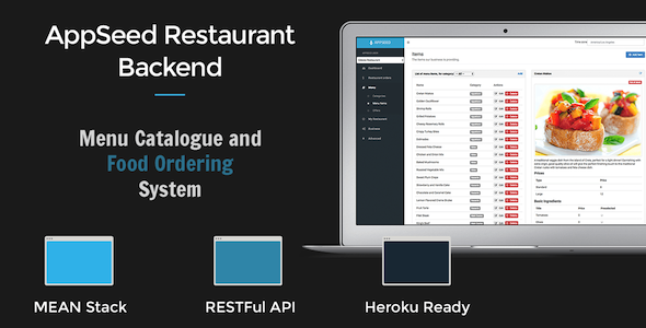 Download AppSeed Restaurant Backend Lite – Full MEAN Stack Application Nulled 