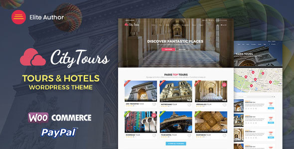 Download CityTours – Hotel & Tour Booking WordPress Theme Nulled 